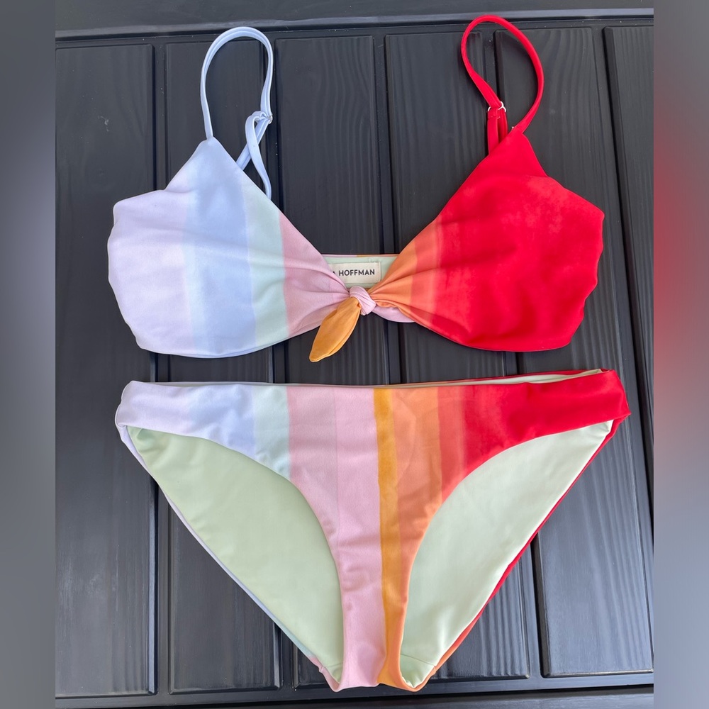 Mara Hoffman Rainbow Bikini Set